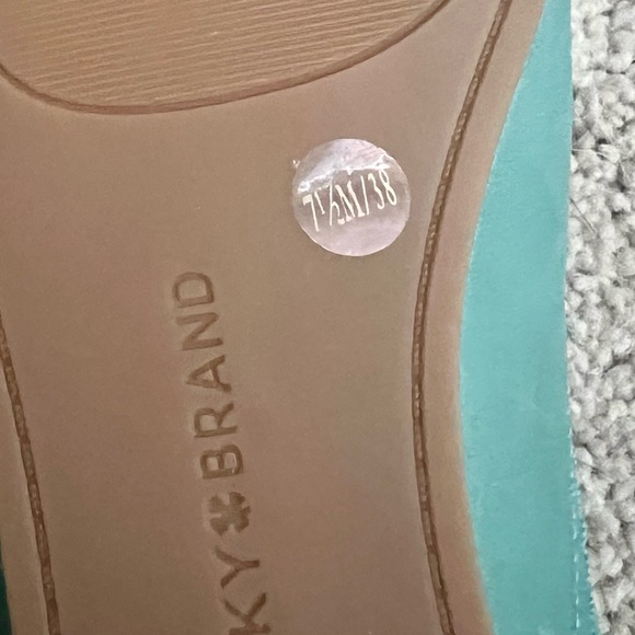 Women’s Lucky Brand Teal Ballet Flats, 7.5 - Picture 5 of 7